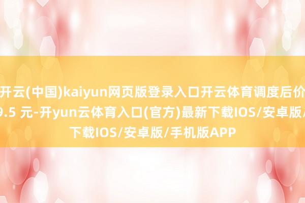 开云(中国)kaiyun网页版登录入口开云体育调度后价钱为每支 99.5 元-开yun云体育入口(官方)最新下载IOS/安卓版/手机版APP
