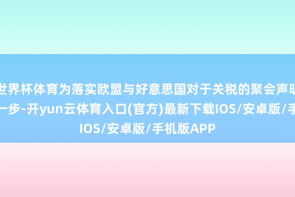 世界杯体育为落实欧盟与好意思国对于关税的聚会声明迈出重要一步-开yun云体育入口(官方)最新下载IOS/安卓版/手机版APP