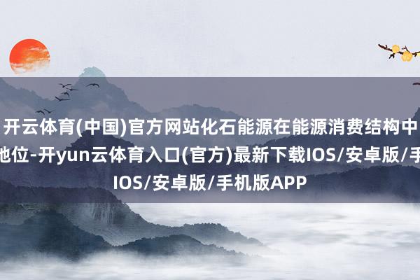 开云体育(中国)官方网站化石能源在能源消费结构中仍占主体地位-开yun云体育入口(官方)最新下载IOS/安卓版/手机版APP